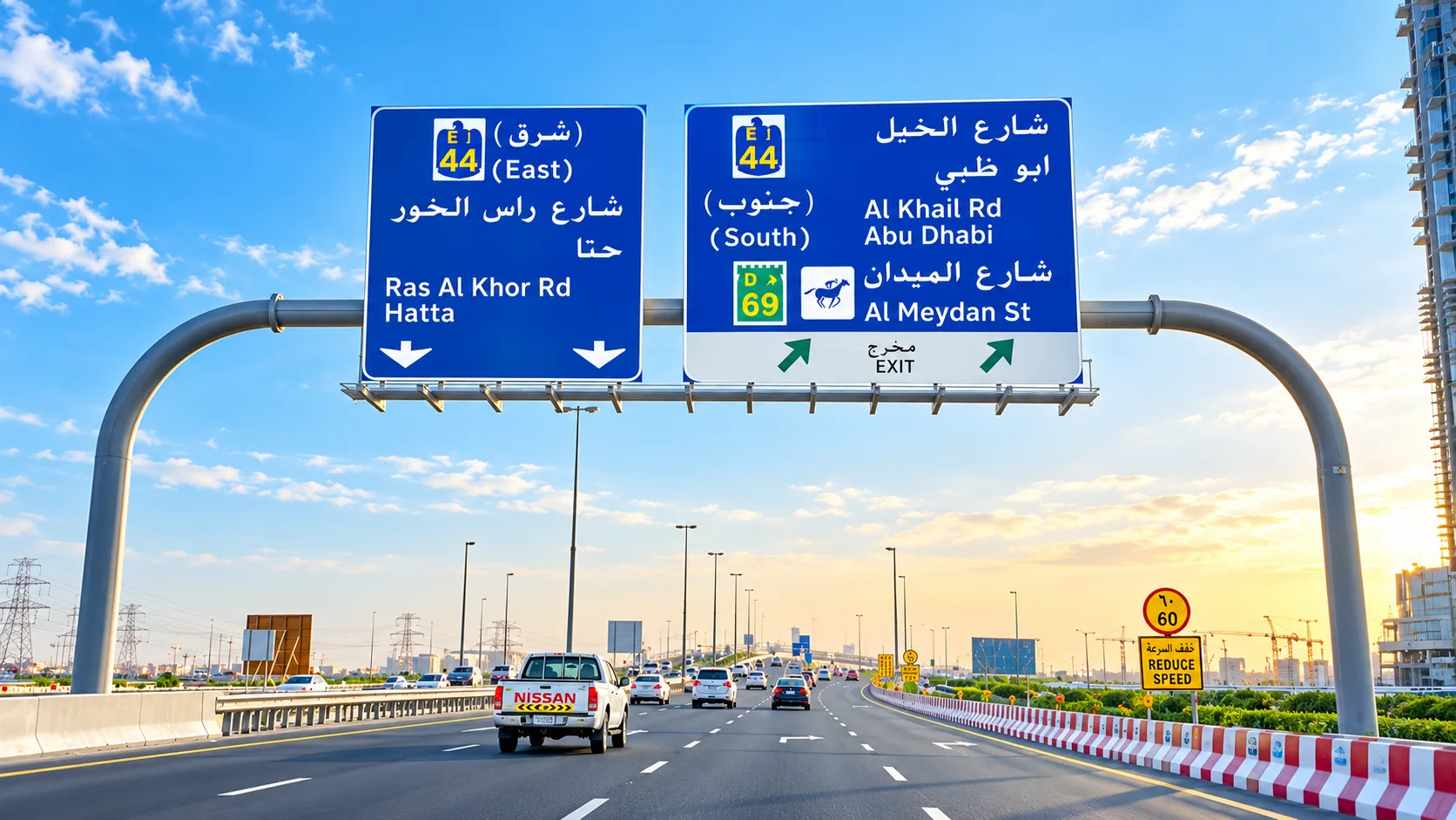 Overhead gantry on highway