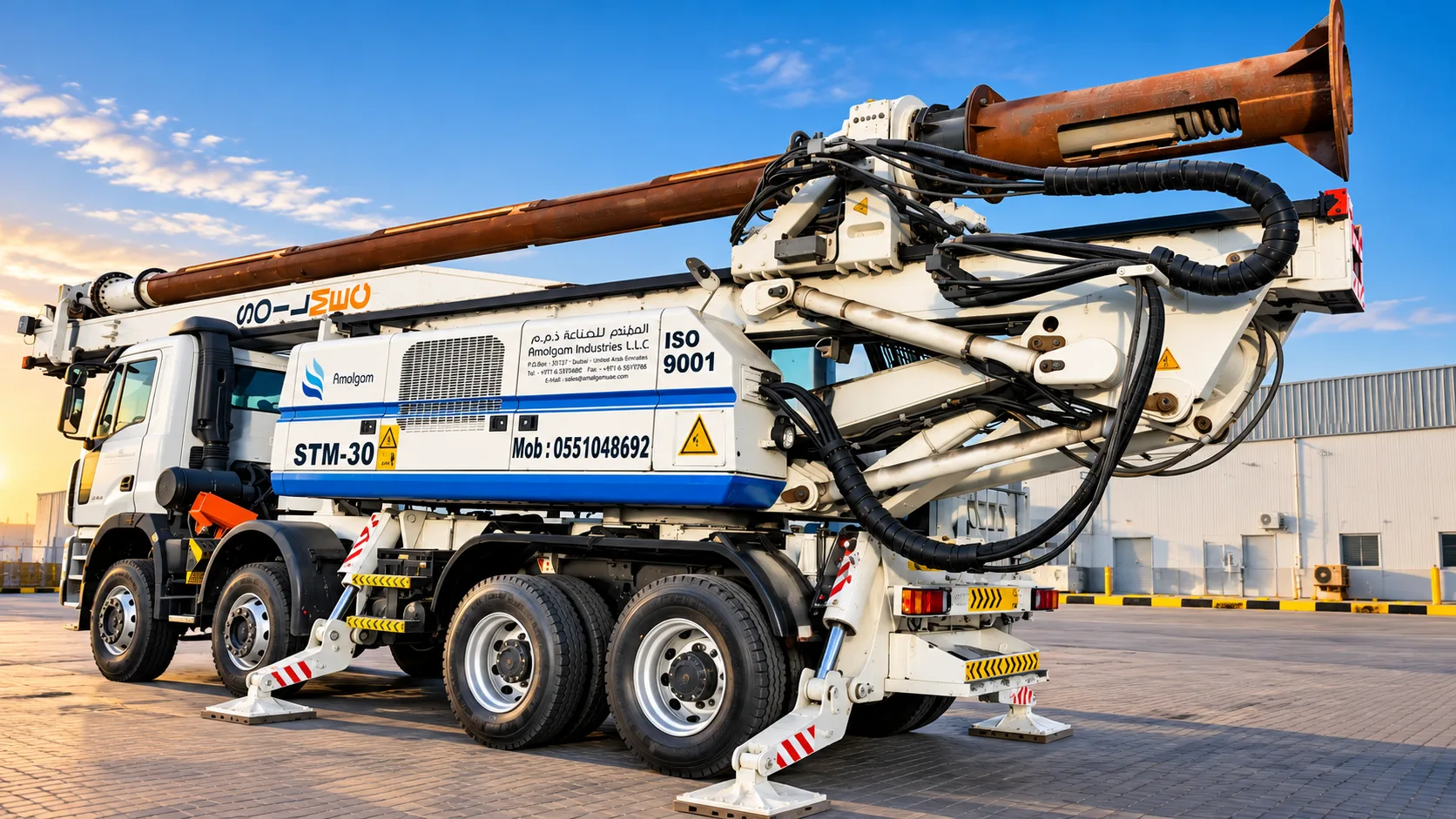 Truck-mounted drilling equipment