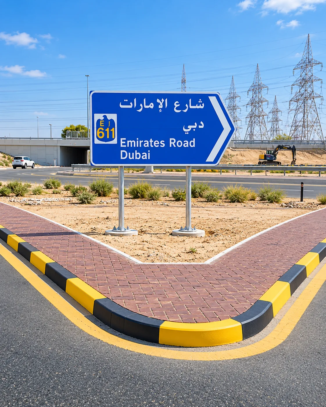 Illustrative signage capability image, not verified as a photo from Dubai Metro