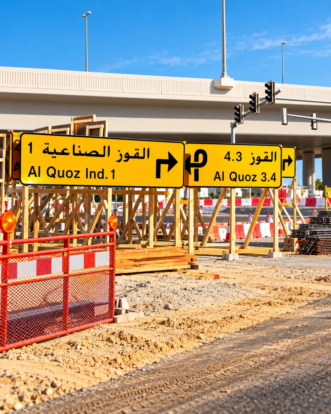 Temporary road guidance