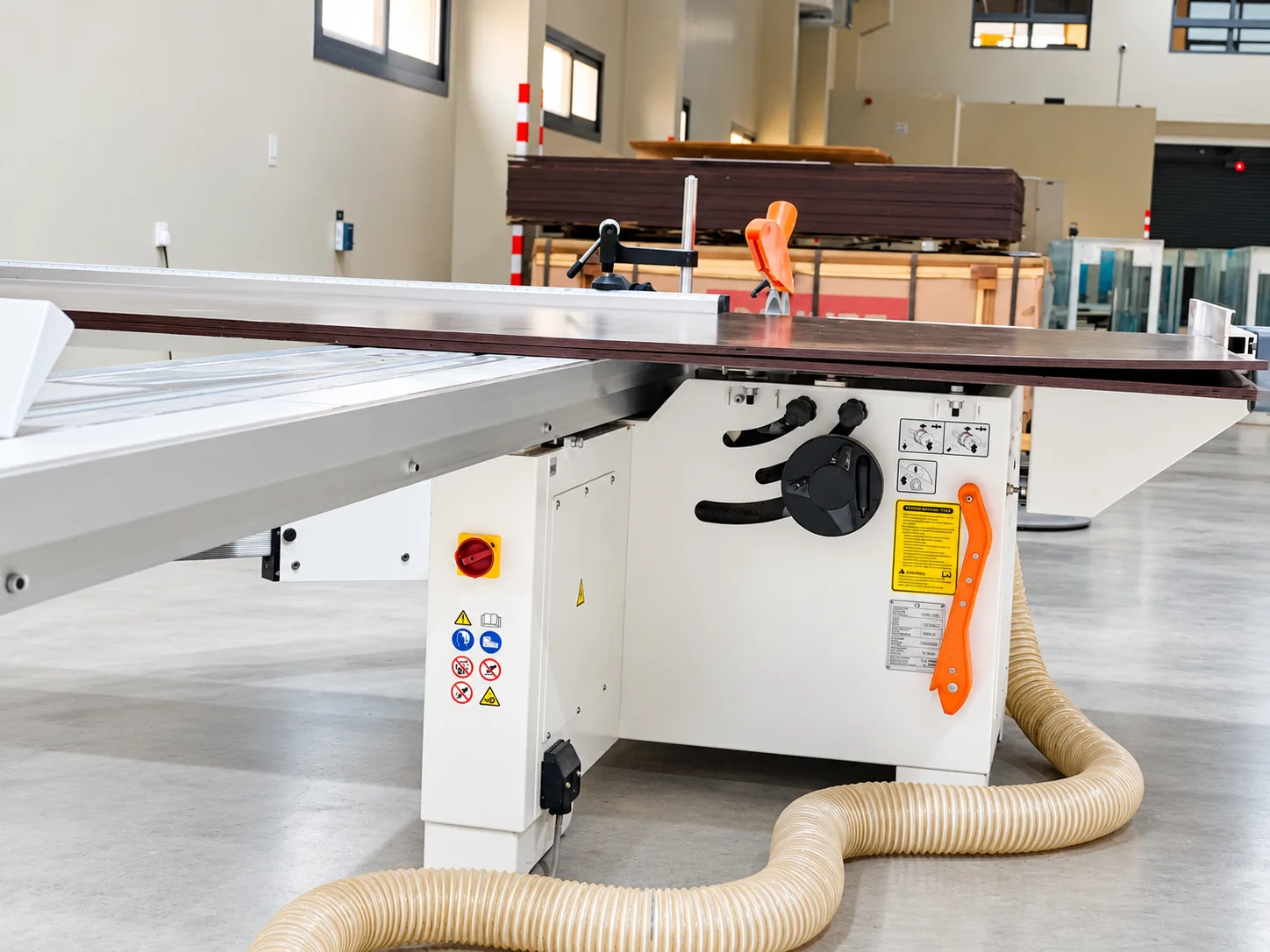 Industrial panel-cutting saw