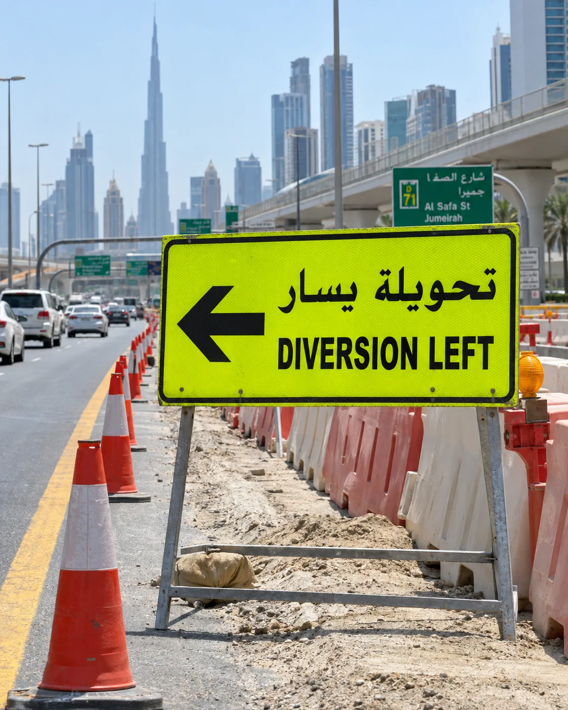 Temporary Diversion Signs — client-supplied photo 2