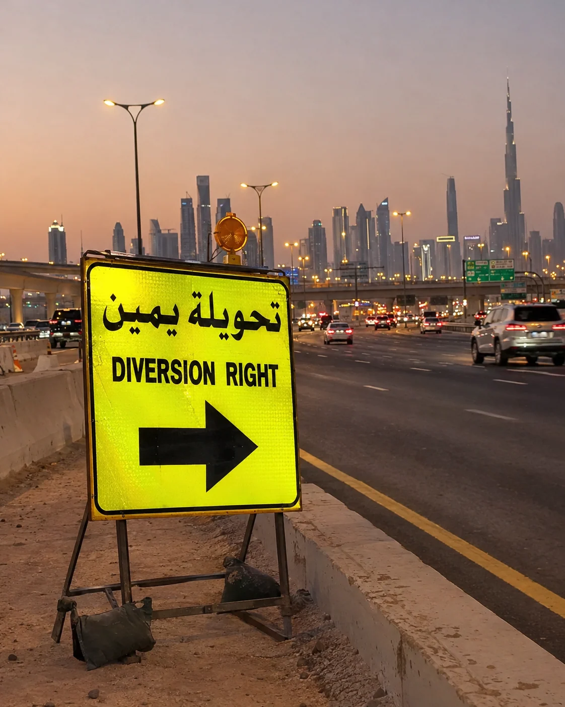 Temporary Diversion Signs — supplied image 03