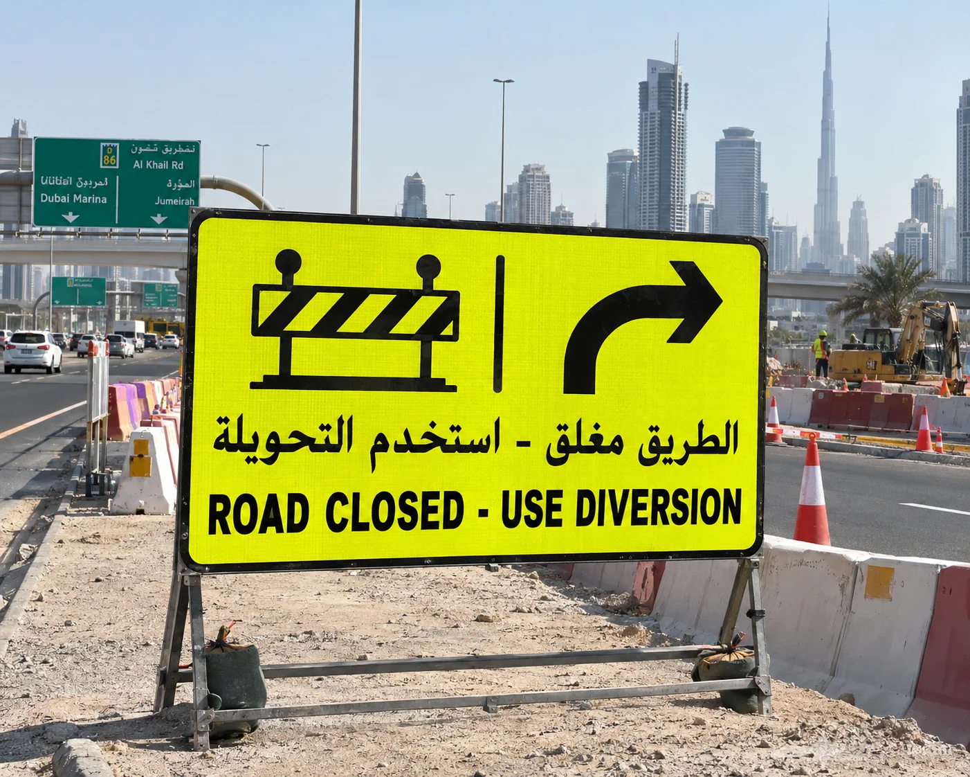 Temporary Diversion Signs — supplied image 06